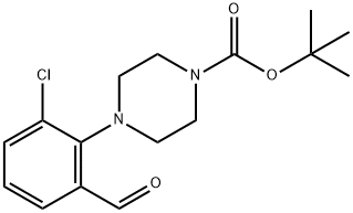 tert-butyl 4-(2-chloro-6-formylphenyl)piperazine-1-carboxylate Struktur