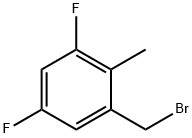 Benzene, 1-(bromomethyl)-3,5-difluoro-2-methyl- Struktur