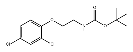 Carbamic acid, N-[2-(2,4-dichlorophenoxy)ethyl]-, 1,1-dimethylethyl ester Struktur