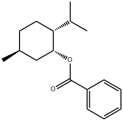 Cyclohexanol, 5-methyl-2-(1-methylethyl)-, 1-benzoate, (1R,2R,5S)- Struktur