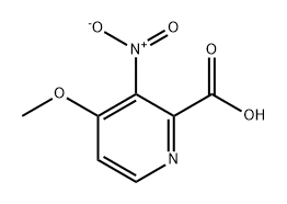 2-Pyridinecarboxylic acid, 4-methoxy-3-nitro- Struktur