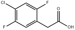 Benzeneacetic acid, 4-chloro-2,5-difluoro- Struktur