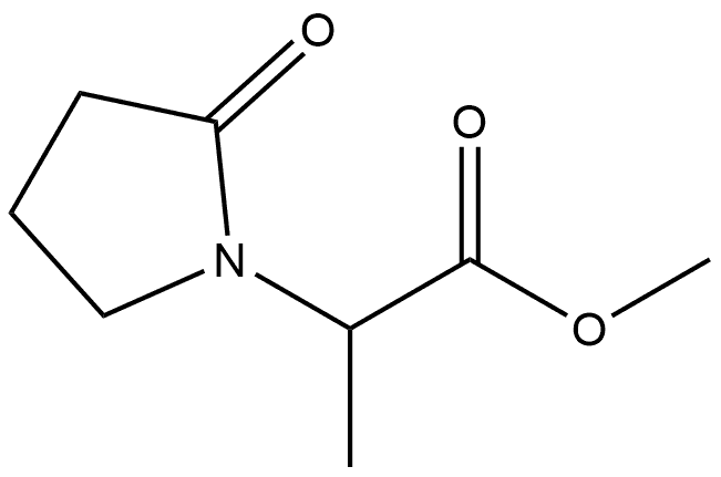 methyl 2-(2-oxopyrrolidin-1-yl)propanoate Struktur