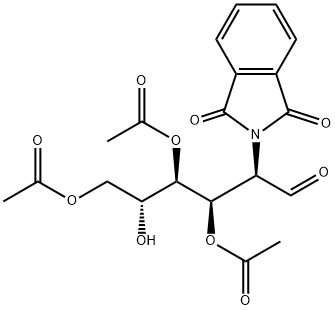 3,4,6-Tri-O-acetyl-2-deoxy-2-phthalimido-D-glucopyranose Struktur