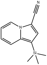 1-(Trimethylsilyl)indolizine-3-carbonitrile Struktur