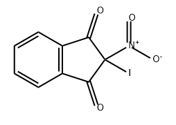 1H-Indene-1,3(2H)-dione, 2-iodo-2-nitro-
