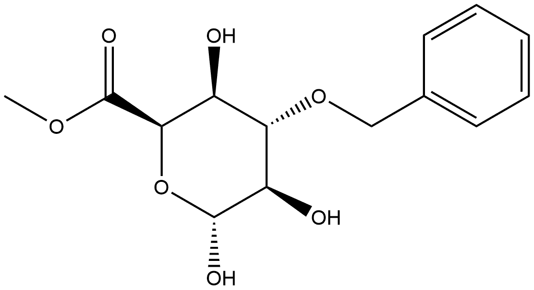 α-L-Idopyranuronic acid, 3-O-(phenylmethyl)-, methyl ester Struktur