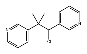 Pyridine, 3,3'-(2-chloro-1,1-dimethyl-1,2-ethanediyl)bis- (9CI)