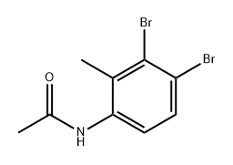 Acetamide, N-(3,4-dibromo-2-methylphenyl)- Struktur