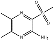 2-Pyrazinamine, 5,6-dimethyl-3-(methylsulfonyl)- Struktur