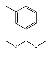 Benzene, 1-(1,1-dimethoxyethyl)-3-methyl- Struktur