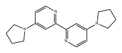 2,2'-Bipyridine, 4,4'-di-1-pyrrolidinyl- Struktur