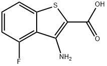 3-Amino-4-fluorobenzo[b]thiophene-2-carboxylic acid Struktur