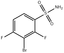 3-Bromo-2,4-difluorobenzenesulfonamide Struktur