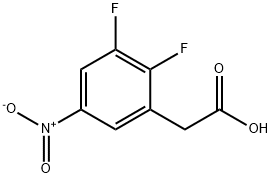 Benzeneacetic acid, 2,3-difluoro-5-nitro- Struktur