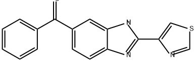 Methanone, phenyl[2-(4-thiazolyl)-1H-benzimidazol-6-yl]- Struktur