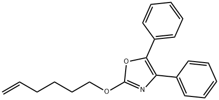 Oxazole, 2-(5-hexen-1-yloxy)-4,5-diphenyl- Struktur