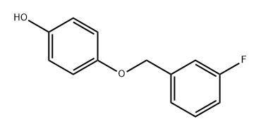 Phenol, 4-[(3-fluorophenyl)methoxy]- Struktur