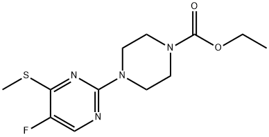 1-Piperazinecarboxylic acid, 4-[5-fluoro-4-(methylthio)-2-pyrimidinyl]-, ethyl ester