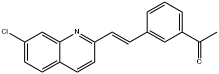 Ethanone, 1-[3-[(1E)-2-(7-chloro-2-quinolinyl)ethenyl]phenyl]- Struktur