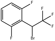 1,3-Difluoro-2-(1-bromo-2,2,2-trifluoroethyl)benzene Struktur