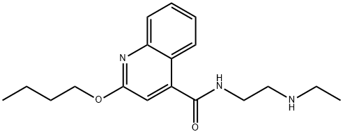 2-Butoxy-N-(2-(ethylamino)ethyl)quinoline-4-carboxamide Struktur