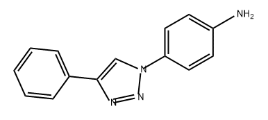 Benzenamine, 4-(4-phenyl-1H-1,2,3-triazol-1-yl)- Struktur