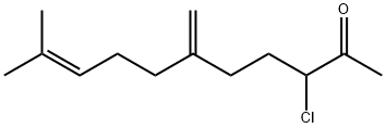 9-Undecen-2-one, 3-chloro-10-methyl-6-methylene- Struktur