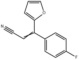 2-Propenenitrile, 3-(4-fluorophenyl)-3-(2-furanyl)- Struktur