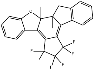 Benzo[b]cyclopenta[3,4]fluoreno[2,1-d]furan, 5,5,6,6,7,7-hexafluoro-5,6,7,12a,12b,13-hexahydro-12a,12b-dimethyl- Struktur