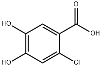 Benzoic acid, 2-chloro-4,5-dihydroxy- Struktur