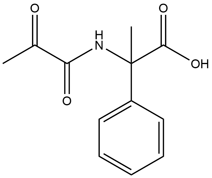 Benzeneacetic acid, α-?[(1,?2-?dioxopropyl)?amino]?-?α-?methyl- Struktur