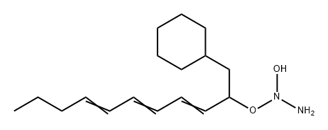 Hydroxylamine, N-amino-N-[[1-(cyclohexylmethyl)-2,4,6-decatrien-1-yl]oxy]- Struktur