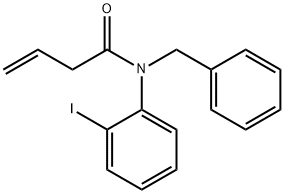 3-Butenamide, N-(2-iodophenyl)-N-(phenylmethyl)- Struktur