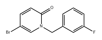 2(1H)-Pyridinone, 5-bromo-1-[(3-fluorophenyl)methyl]- Struktur