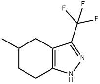 5-Methyl-3-trifluoromethyl-4,5,6,7-tetrahydro-1H-indazole Struktur