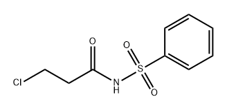 Propanamide, 3-chloro-N-(phenylsulfonyl)- Structure