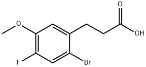 Benzenepropanoic acid, 2-bromo-4-fluoro-5-methoxy- Struktur