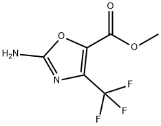 5-Oxazolecarboxylic acid, 2-amino-4-(trifluoromethyl)-, methyl ester Struktur