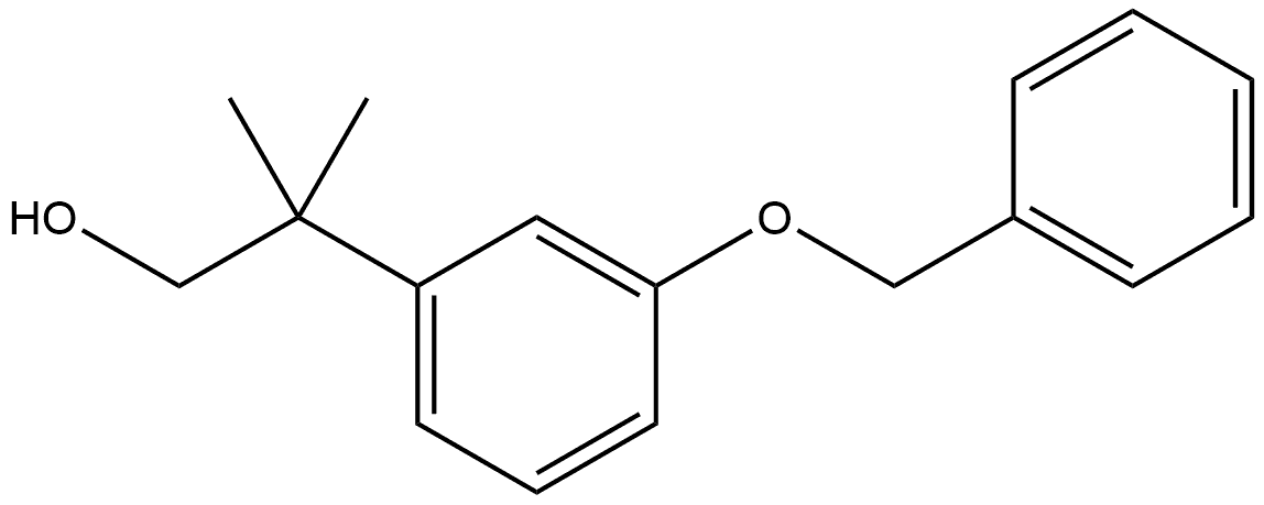 β,β-Dimethyl-3-(phenylmethoxy)benzeneethanol Struktur