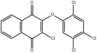 1,4-Naphthalenedione, 2-chloro-3-(2,4,5-trichlorophenoxy)- Struktur