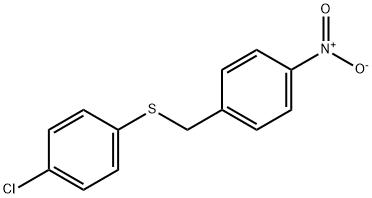 Benzene, 1-chloro-4-[[(4-nitrophenyl)methyl]thio]- Struktur