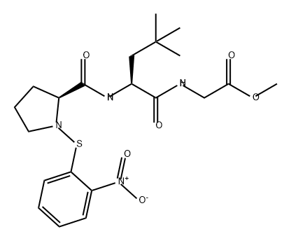 Glycine, N-[4-methyl-N-[1-[(2-nitrophenyl)thio]-L-prolyl]-L-leucyl]-, methyl ester (9CI)