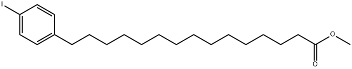 Benzenepentadecanoic acid, 4-iodo-, methyl ester Struktur