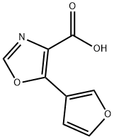 4-Oxazolecarboxylic acid, 5-(3-furanyl)- Struktur