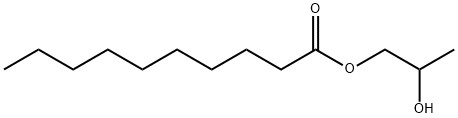 Decanoic acid 2-hydroxypropyl ester Struktur