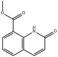 8-Quinolinecarboxylic acid, 1,2-dihydro-2-oxo-, methyl ester Struktur