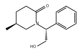 2-Piperidinone, 1-[(1R)-2-hydroxy-1-phenylethyl]-5-methyl-, (5S)- Struktur