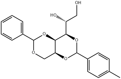 2,4-O-((4-methyl(phenyl)methylene)-1, 3-O-(phenylmethylene)-D-Glucitol Struktur