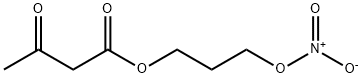 Butanoic acid, 3-oxo-, 3-(nitrooxy)propyl ester Struktur